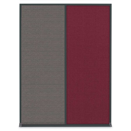 United Visual Products Single Door Radius Plus Corkboard, 18"X UV8000PLUS-WHITE-PEARL